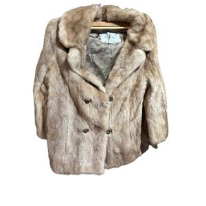 Vintage Elsa Schiaparelli Mink Brown coat